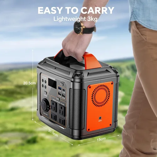 Vista 3 de 300W Portable Power Station with 60W Solar Panel, 296Wh Solar Generator