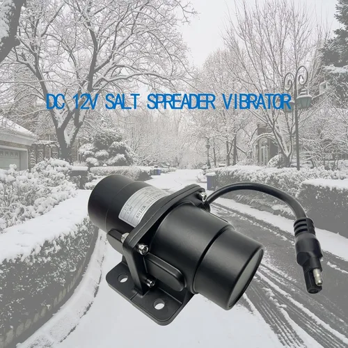 Vista 5 de Motor de vibración de 100 libras DC 12 V 4500 RPM cepillo vibrador concreto sal y arena esparcidor material mezclador herramienta vibratoria