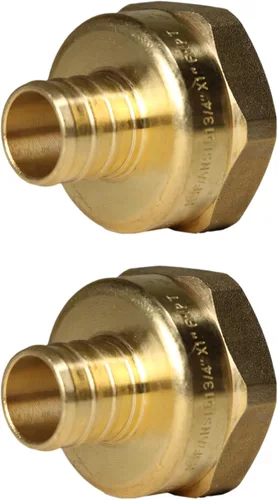 Vista 43 de XFITTING 1 pulgada Pex x 1 pulgada Adaptador Femenino NPT, 23-4-3=2X, 2 Piezas