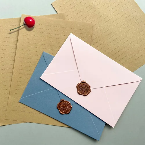 Vista 6 de Tuhangcc Juego de papelería de terciopelo de alta calidad, diseño único con 24 hojas de escritura, 12 sobres (4 x 6), elegante kit de escritura