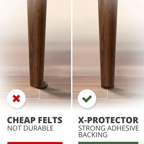 Vista 4 de X-PROTECTOR Paquete enorme de 357 almohadillas de fieltro para muebles. Cantidad de deslizadores de muebles con muchos tamaños grandes, tus