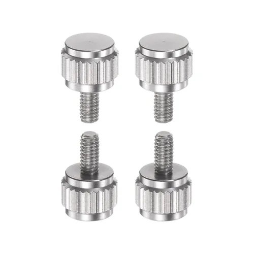 Vista 10 de HARFINGTON 4 pinzas Vernier tornillos de bloqueo M2x4mm cabeza plana redonda moleteada pulgar perilla pernos
