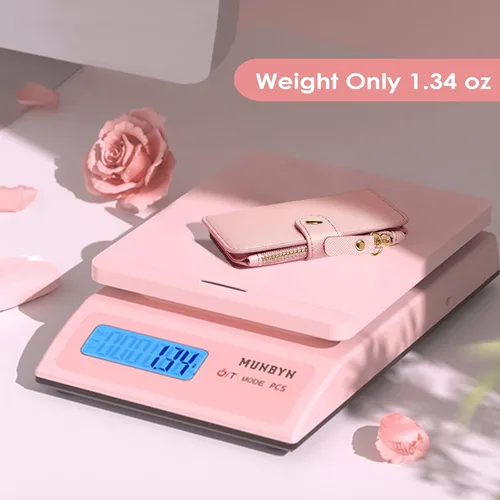 Vista 43 de Cartera con llavero, tarjetero con bloqueo RFID de piel, funda para tarjetas de crédito con cremallera para mujer