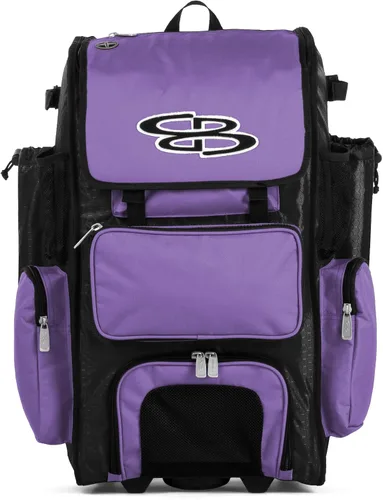 Vista 93 de Boombah Rolling Superpack - Bolsa para equipo de béisbol/sóftbol, varios colores, mango telescópico y capacidad para 4 murciélagos, versión