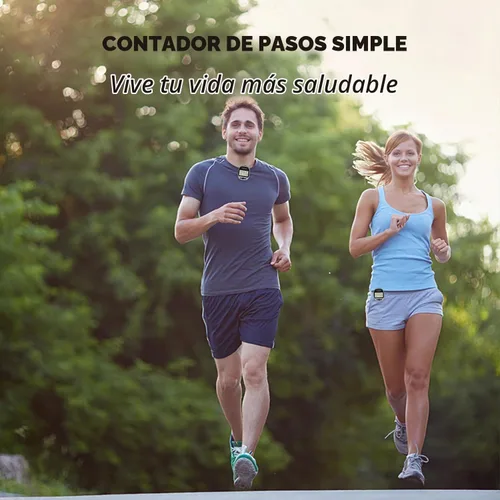 Vista 9 de PINGKO Podómetro portátil multifunción para exteriores, deportes, cuenta pasos/calorías/distancia Negro