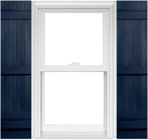 Vista 7 de Polaris Homeside 4 Board and Batten Joined Vinyl Shutters - 1 par de persianas de vinilo de 14-1/2 pulgadas x 31 pulgadas - 022 Chocolate