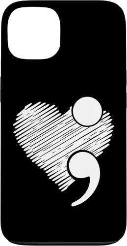 Vista 7 de Suicide Awareness - Suicide Prevention Heart Semicolon Gift Case for iPhone 17