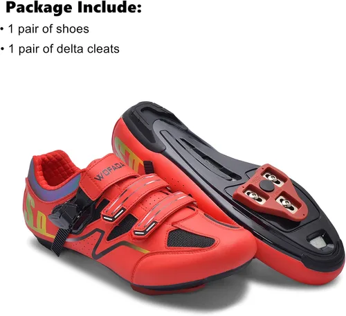 Vista 2 de Zapatos de ciclismo unisex compatibles con pelaton Bike Road Bike Bike Zapatos de ciclismo Peleton para hombre, para montar en interiores, zapatos