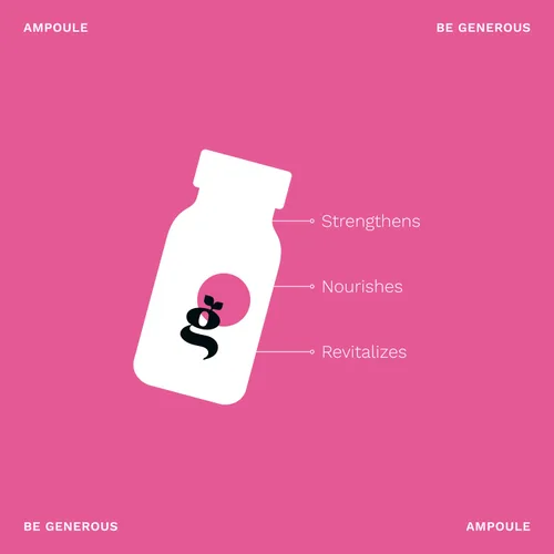 Vista 6 de Ampolla nutritiva para el cabello con leche de jengibre con proteínas y provitamina B5 BE GENEROUS (paquete de 6 x 0.5 onzas líquidas)
