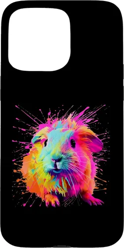 Vista 31 de Splash Paint Guinea Pig Furry Potato Lovers Case for iPhone 16