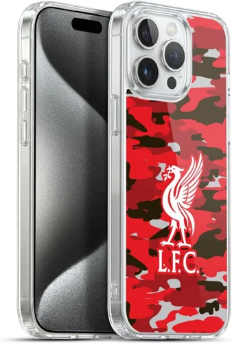 Vista 83 de Head Case Designs Funda de gel con licencia oficial del Liverpool Football Club Away Colourways Crest Camou [protección de grado militar] compatible