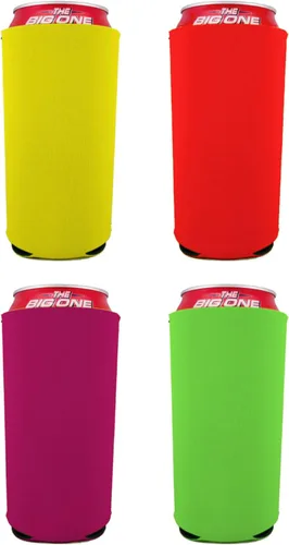 Vista 14 de Neopreno en blanco de 24 oz. Can Coolie (variedad de colores, paquete de 12)