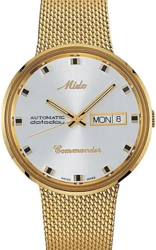 Vista 2 de Mido M8429.3.21.1 Reloj analógico suizo automático chapado en oro para hombre, Oro, Reloj automático