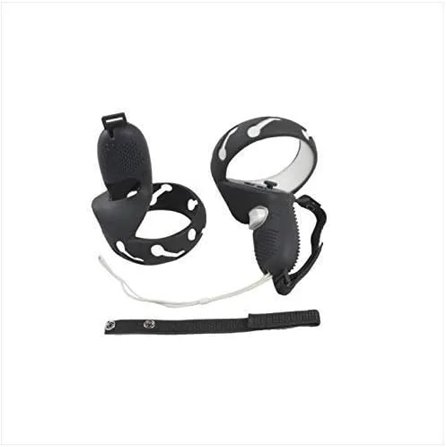 Vista 6 de NIUVR Funda de agarre para control táctil compatible con accesorios MetaOculus Quest 2 funda protectora antitiro con correa ajustable de nailon