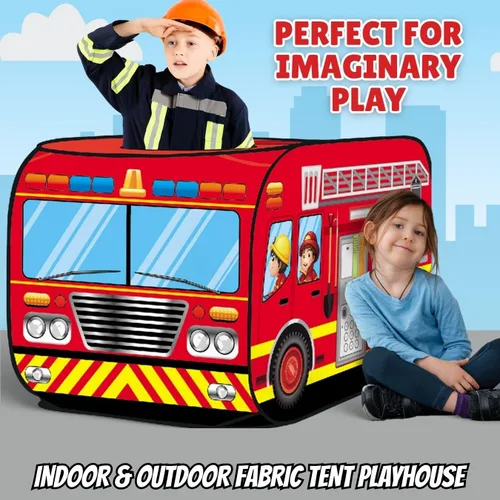 Vista 5 de Tienda de campaña desplegable para niños - Mi Primera casa de juegos plegable de vehículo para interiores y exteriores para niños pequeños, niños