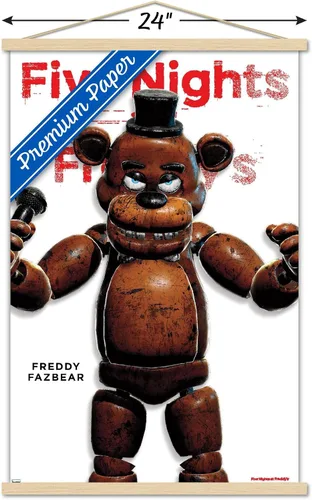 Vista 3 de Trends International Five Nights at Freddy's - Póster de pared con marco magnético de la serie Freddy