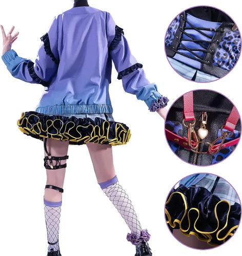 Vista 5 de SanyMucos Disfraz de YouTuber virtual para Halloween, fiesta de carnaval, disfraz de cosplay
