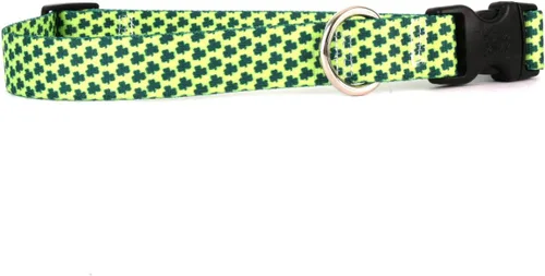 Vista 4 de Yellow Dog Design Collar de perro irlandés Glass Is Half Full para cuello de 14 a 20 pulgadas, mediano de 1 pulgada de ancho