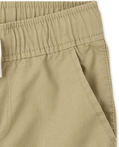 Vista 4 de The Childrens Place - Pantalones cortos deportivos con cordón para niños
