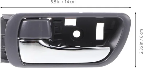 Vista 2 de Cabilock 2pcs Interior Door Handles Replacement for 2002-2006 Sedan Driver and Passenger Side Chrome Inner Door Grab Grip Compatible Replacement