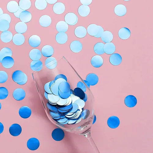 Vista 9 de Efavormart - Confeti metálico para baby shower, 300 unidades, color rosa