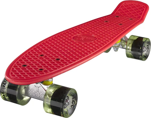 Vista 24 de Ridge Skateboard 55 cm Mini Cruiser Retro Stil in M Rollen Komplett U Fertig Montiert