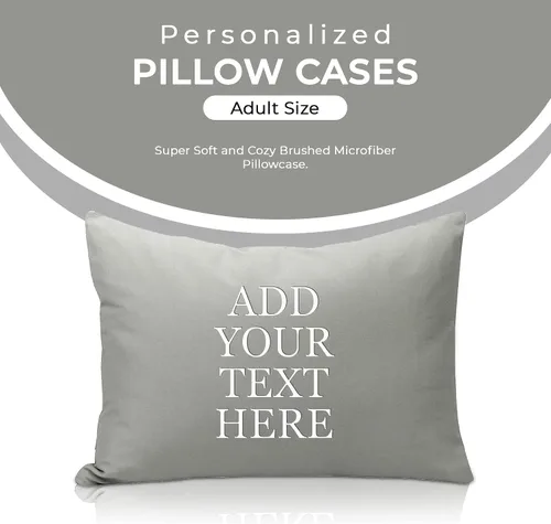 Vista 2 de Personalized Passion Fundas de almohada de tamaño estándar (20 x 26 pulgadas), fundas de almohada estándar con cierre de sobre, suaves y acogedoras