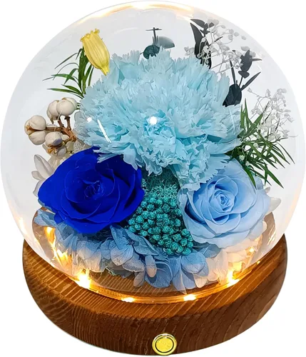 Vista 7 de Valley of Rain & Forest Flores reales de larga duración, regalo floral único para que envíes amor para todas las ocasiones, para decoración de Rosa