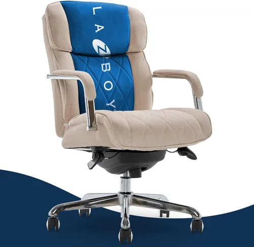 Vista 23 de La-Z-Boy Sutherland CHR10048A - Silla giratoria ergonómica de piel Negro