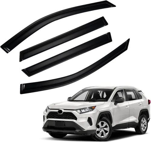 Vista 68 de Protectores de lluvia compatibles con modelos Trailblazer/GMC Envoy 2002-2009 para 5 pasajeros, visera de ventana lateral, deflector de viento