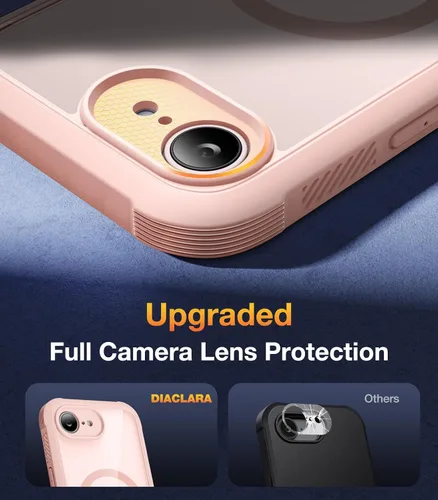 Vista 455 de DIACLARA - Funda transparente compatible con iPhone XR 6.1 pulgadas 2018