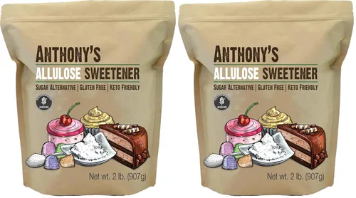 Vista 7 de Edulcorante de Alulosa Anthony's, 1 Libra, Probado por Lotes Sin Gluten, Alternativa de Azúcar Apta para Keto, Cero Carbohidratos Netos, Bajo