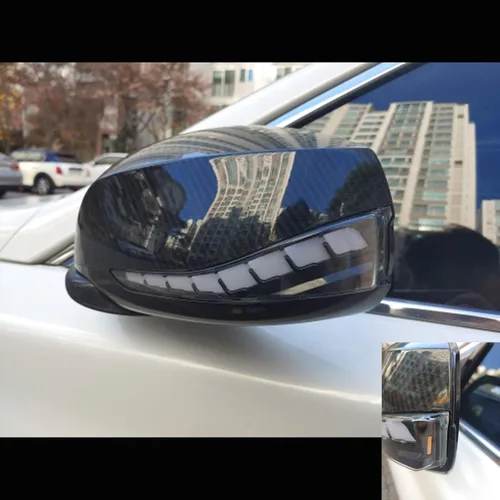 Vista 4 de Espejos de vista lateral Indicador de luz intermitente secuencial dinámico LED luz de señal de giro para Infiniti Q50 Q60 Q70 QX30 QX50 QX60 QX70