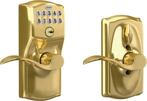 Vista 11 de SCHLAGE FE595VCAM716ACC FE595VCAM/ACC 716 cerradura de teclado para puerta, con manija Accent, flexible, bronce envejecido