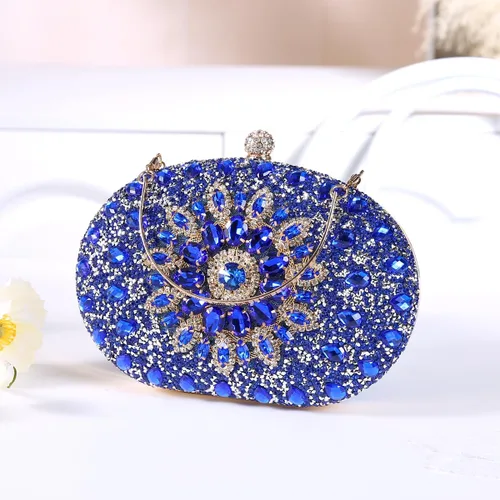 Vista 5 de Beaguful Bolsos de noche para mujer, bolsos de mano brillantes con diamantes de imitación