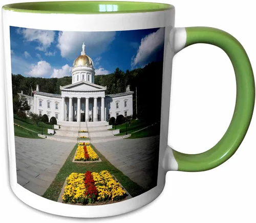 Vista 7 de 3dRose Danita Delimont – Capitol Edificios – State Capitol Edificio, Montpelier, Vermont, EE. UU. – us46 wbi0055 – Walter Bibikow – Tazas