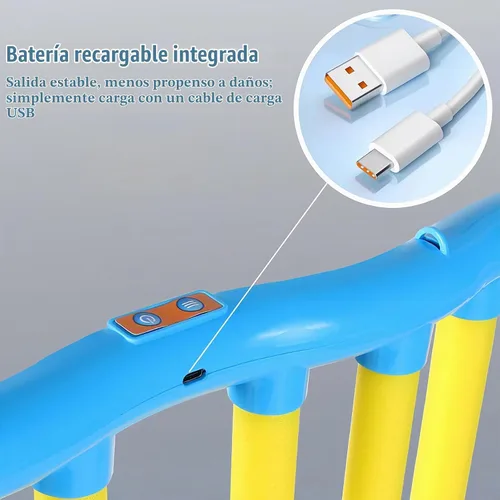 Vista 6 de Shelprojsu Reflex Drop Sticks Challenge Game 3 Adjustable Speed Azul