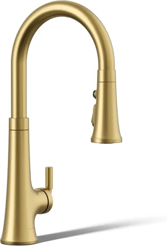 Vista 31 de KOHLER 23767-BL Grifo de tono de barra de cocina de un solo mango, grifo de fregadero de preparación, grifo de barra húmeda, grifo para fregadero