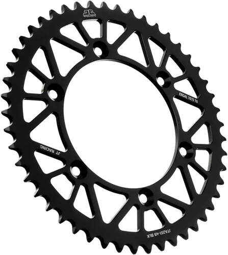 Vista 11 de JT Sprockets JTA251.48BLK Racelite Negra Anodizada de Aluminio 7075 T6 Piñón Trasero, Simple