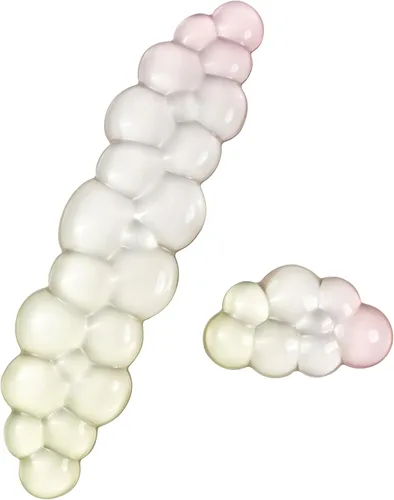 Vista 12 de Set de reposamuñecas ergonómico de gel de silicona para teclado y ratón Cloud – Reposamuñecas transparentes para teclado de computadora 60%/68%/75%