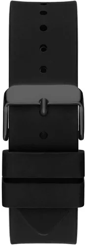Vista 5 de GUESS Correa de silicona texturizada con perno de 1.850 in W1302G2 NegroNegroNegro Talla única, Negro -, W1302G2