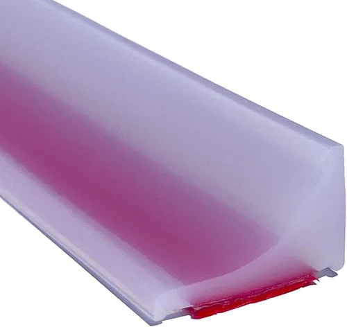 Vista 11 de Barrera de umbral de ducha de 39 pulgadas, sello inferior de puerta de ducha de silicona para tapón de agua, borde flexible para protector