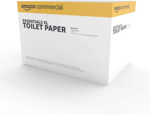 Vista 6 de AmazonCommercial Papel higiénico Essentials XL de 1 capa, papel higiénico/papel higiénico de baño (SOFI-086), a granel para negocios, seguro