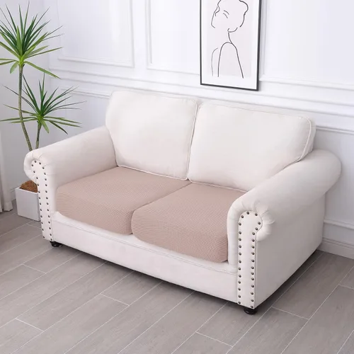 Vista 40 de hyha Fundas impermeables para sofá seccional, fundas de cojín Beige