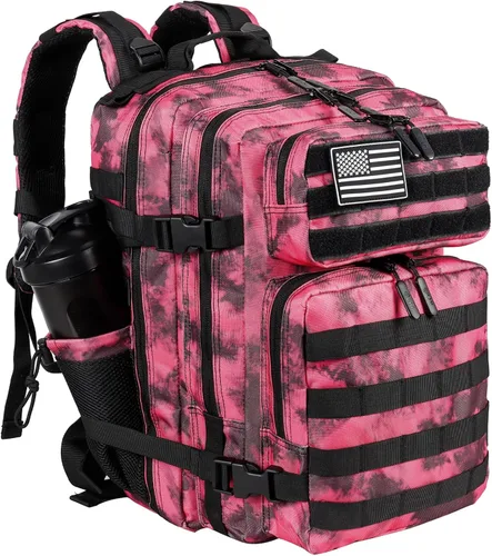 Vista 24 de LHI Mochila Militar Táctica para Hombres y Mujeres 25L/35L Mochila de Asalto del Ejército Bolsa Mochila Pequeña con Portabotellas