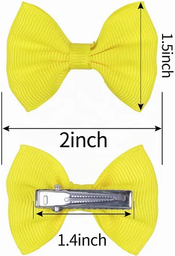Vista 4 de XIMA 48 piezas (24 pares) de clips para el pelo de perro, pequeños accesorios hechos a mano para el cabello, lazo para mascotas, cachorros
