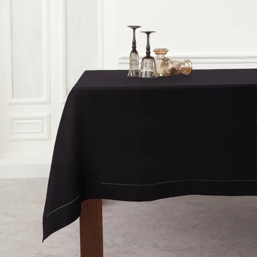 Vista 15 de Solino Home Mantel de lino blanco de 52 x 52 pulgadas, mantel cuadrado de lino 100% puro, con dobladillo clásico, lavable a máquina para verano
