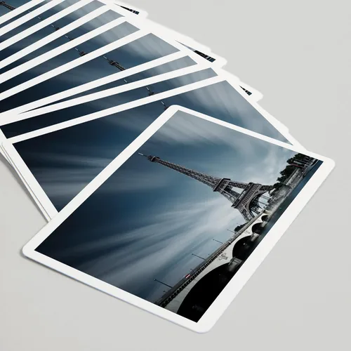 Vista 5 de Lantern Press París, Francia, Torre Eiffel (52 cartas de juego, baraja de cartas de tamaño póquer con comodines)