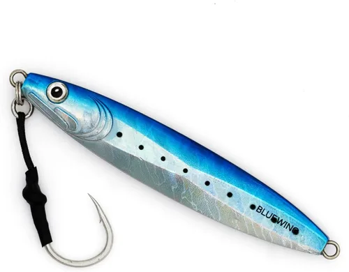 Vista 29 de BLUEWING Señuelos de pesca para agua salada de paso lento, plantillas verticales de 2.82 oz-35.27 oz cebo de hundimiento de peces con gancho de Big