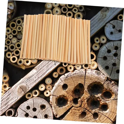 Vista 6 de HANABASS 100 piezas de tubos de repuesto para tubos de anidación de repuesto, tubos de casa, herramienta de apicultor para abejas masoneras, tubos